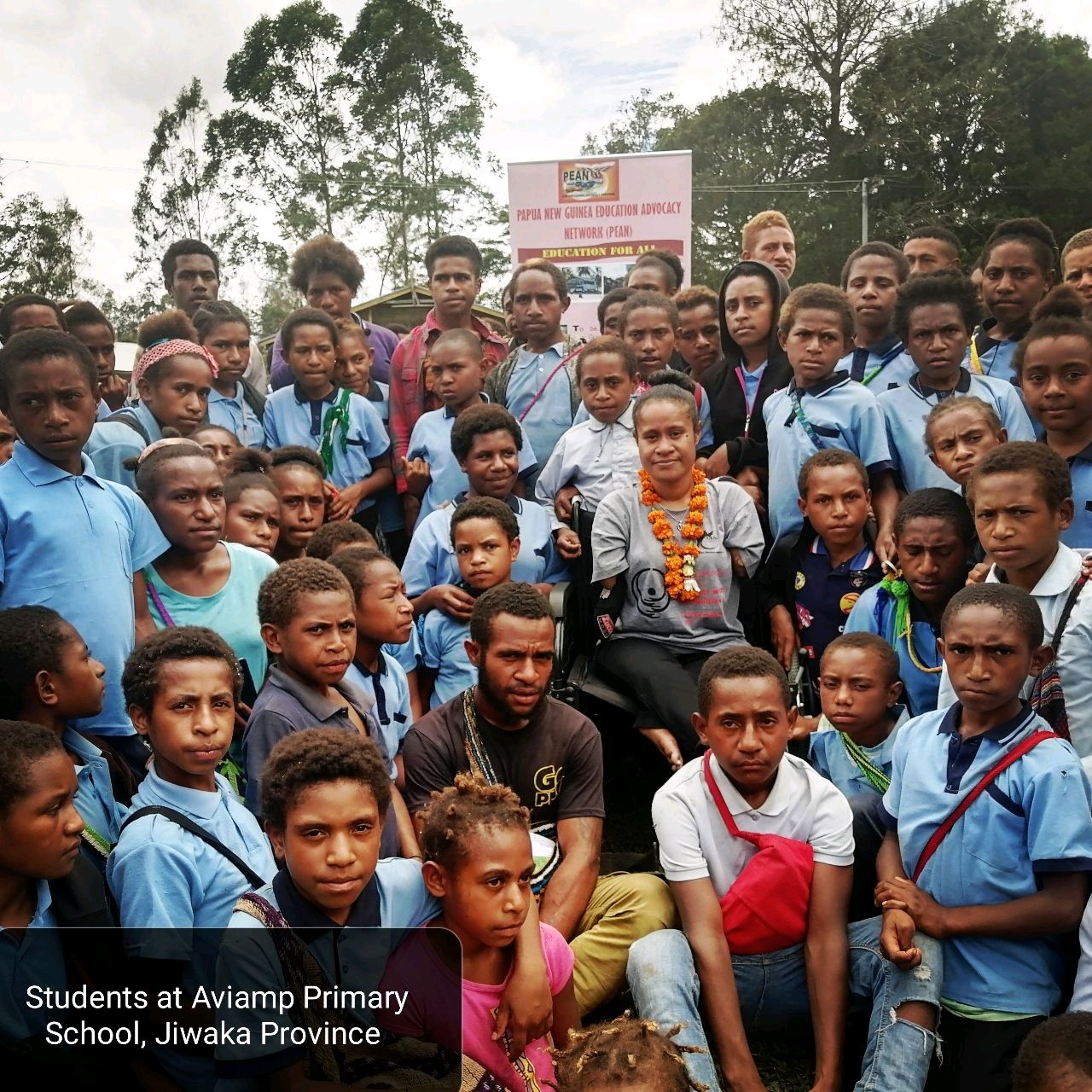 Students at Aviemp Primary School, Jiwaka Province