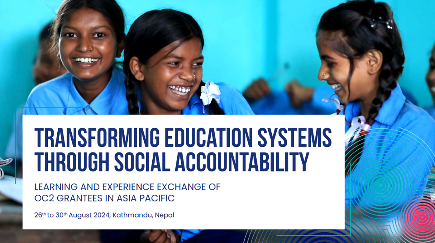 front page of leaflet from learning event