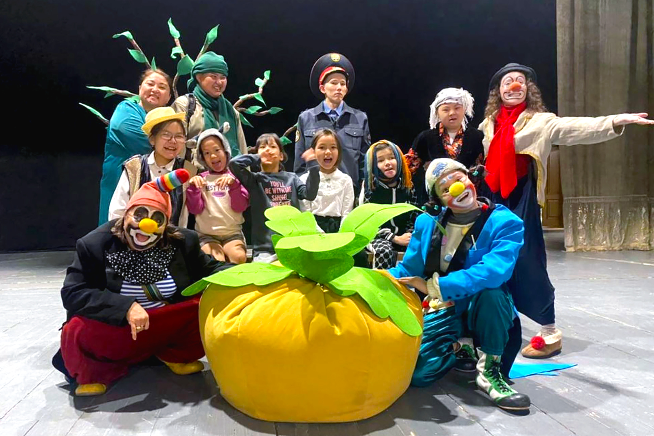 Participants of the inclusive theater studio in Osh. Photo: Larisa Kuznetsova