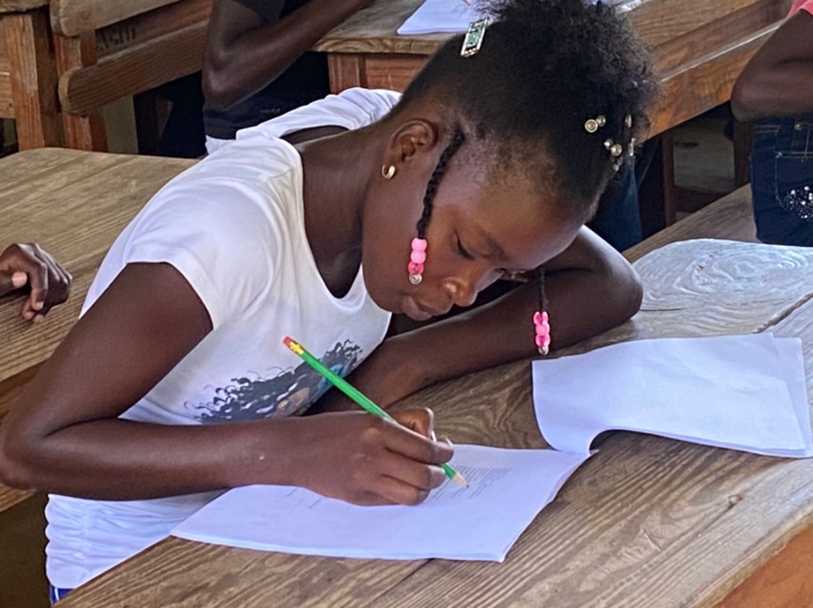 In Haiti, girls were invited to share their views on most common school related gender based violence. Credit: CLADE
