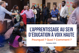 L'apprentissage au sein d'education à voix haute