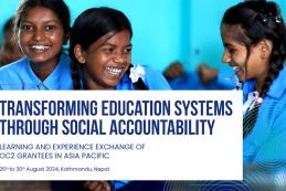 front page of leaflet from learning event